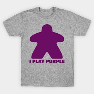 Meeple - I Play Purple T-Shirt